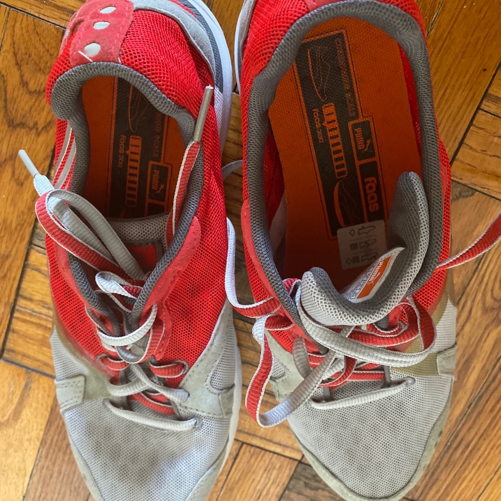 PUMA RED GREY Sneakers 10 CHIC GORG GR8UC UNIQUE - Picture 8 of 8